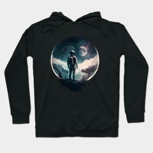 Exploring the Universe: A View from an Exoplanet to the Moon Hoodie